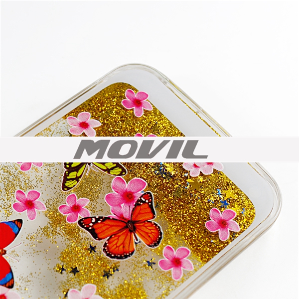 NP-2427 Funda con polvo brillante de estrella estilo para Samsung Galaxy S6 Edge-3